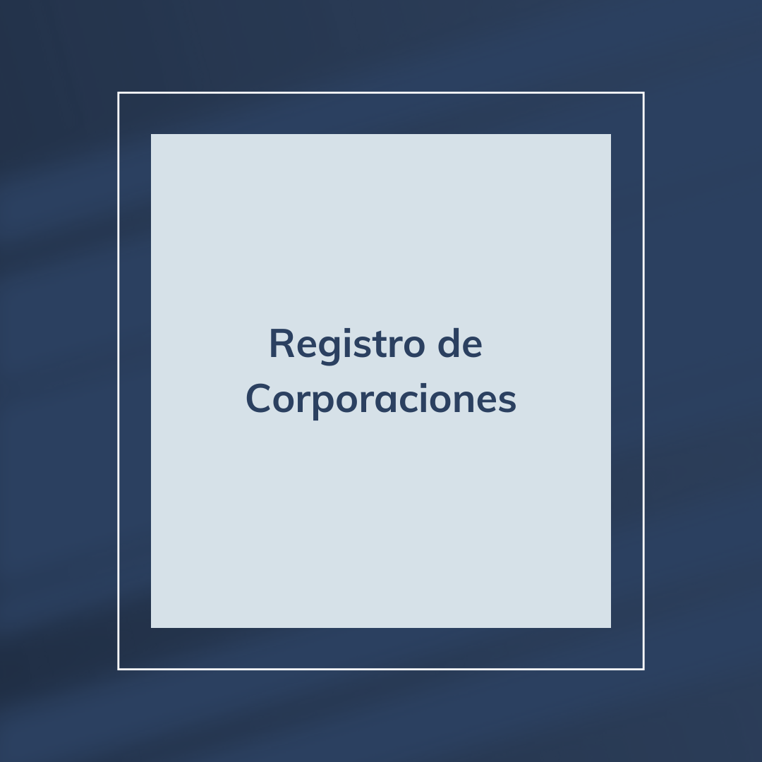Registro de Corporaciones