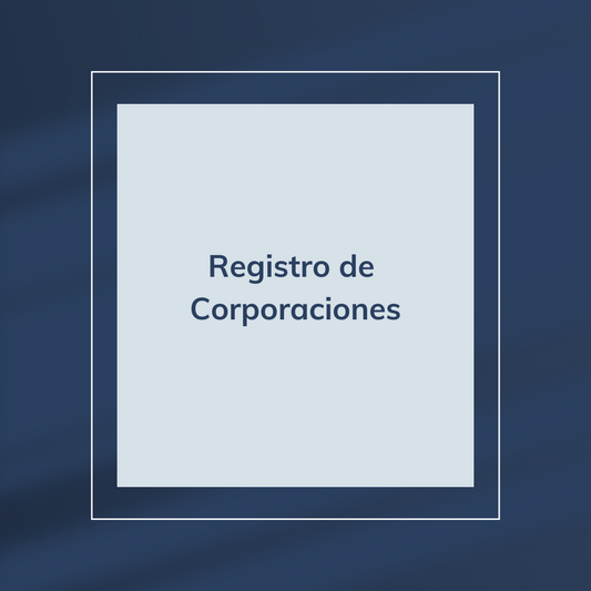 Registro de Corporaciones